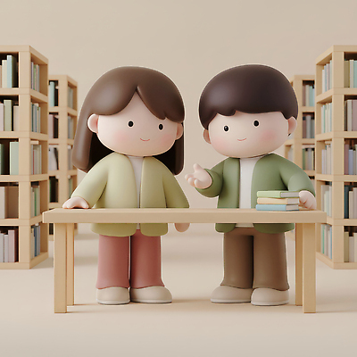 JPG 편집이미지 캐릭터 디자인 여자 교육 남자 어린이 탁자 책장 이야기 대화 책 독서 공간 교양 도서관 편안함 소통 편집3D 가구 컨셉 말하기 사람 3D 감각 파일형식