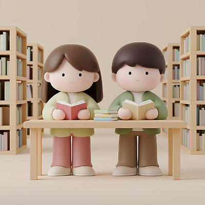 JPG 편집이미지 캐릭터 여자 교육 남자 어린이 탁자 책장 사람 책 학습 독서 귀여움 교양 도서관 스케치 편집3D 가구 컨셉 미술 3D 파일형식