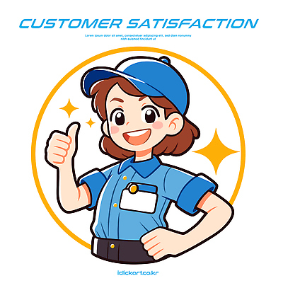 감정 유니폼 일러스트 친절 대화 미소 엄지손가락 표현 업무 작업 분위기 서비스업 고객 직원 서비스 만족 소통 긍정적 역할 국내일러스트 AI파일 직업 옷 산업 컨셉 손가락 표정 말하기 파일형식 벡터