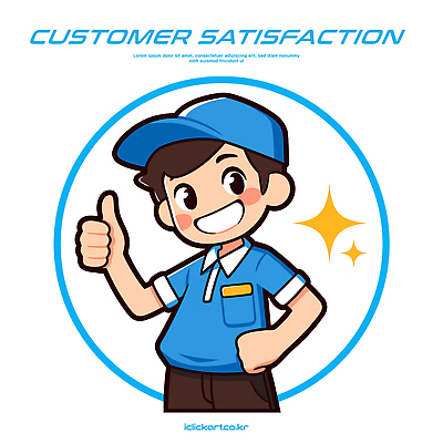 캐릭터 디자인 남자 유니폼 일러스트 모션 커뮤니케이션 직장 미소 웃음 파란색 기쁨 엄지손가락 표현 작업 고객 심볼 서비스 만족 긍정적 국내일러스트 AI파일 옷 감정 컬러 회사 손가락 표정 사람 파일형식 벡터