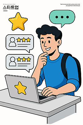 남자 생각 일러스트 대화 일상 컴퓨터 공간 정보 작업 선택 고민 창업 평가 의견 소통 리뷰 별점 오후 피드백 사용자 국내일러스트 AI파일 감정 컨셉 말하기 사람 라이프 전자제품 자영업 점수 파일형식 벡터