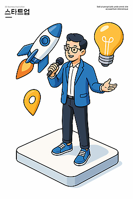 디자인 남자 일러스트 비즈니스 전구 아이디어 기술 설명 로켓 발표 계획 창업 위치 혁명 마케팅 세미나 창의성 프로젝트 국내일러스트 AI파일 컨셉 모션 사람 자영업 파일형식 벡터