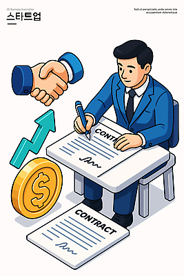 직업 남자 상징 일러스트 비즈니스 성공 그래프 협상 정장 금융 경제 사무실 동전 거래 성장 계획 계약 문서 창업 서명 전문 국내일러스트 AI파일 옷 컨셉 돈 사람 자영업 파일형식 벡터