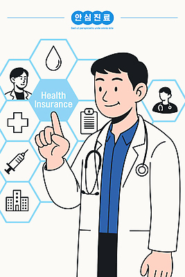 상징 일러스트 의학 의료기기 건강 병원 관리 치료 진료 환자 의사 정보 전문직 서비스 상담 예방 문서 건강보험 국내일러스트 AI파일 직업 의료진 보험 파일형식 벡터