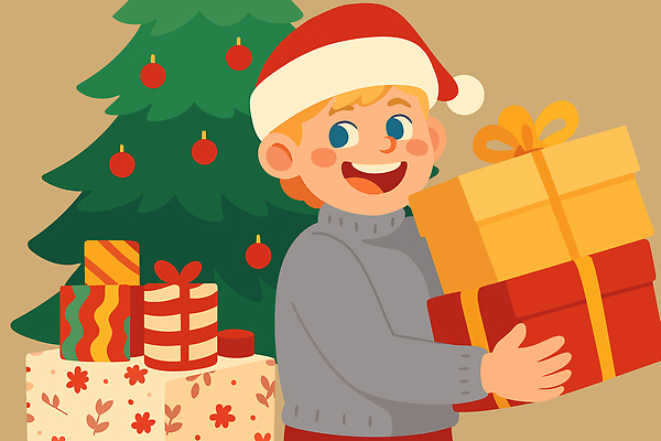 행복 어린이 컬러 크리스마스 겨울 일러스트 산타모자 가족 선물 이벤트 소년 장식 상자 크리스마스트리 파티 축제 기쁨 즐거움 연휴 국내일러스트 AI파일 모자_잡화 계절 기념일 남자 감정 관계 사람 공휴일 파일형식 벡터