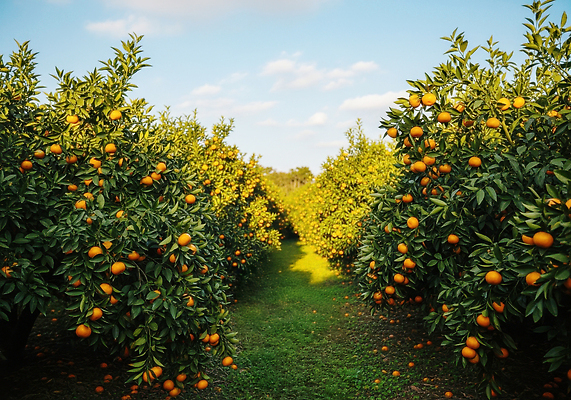 JPG 나무 편집이미지 열매 농업 과일 자연 하늘 풍경 잔디 농장 평화 정원 수확 과수원 귤나무 오후 편집실사 AI포토 AI콘텐츠 식물 산업 컨셉 귤 CG 생태계 파일형식