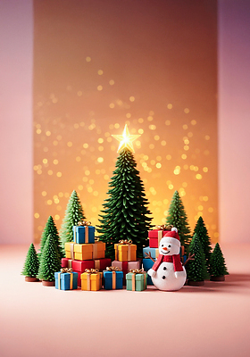 JPG 편집이미지 감정 상징 크리스마스 겨울 가족 눈사람 선물 사랑 장식 크리스마스트리 파티 축제 축하 편집실사 AI컴퓨터그래픽 AI콘텐츠 계절 기념일 컨셉 관계 이벤트 CG 파일형식