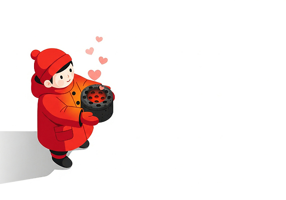 JPG 행복 감정 어린이 겨울 일러스트 가족 따뜻함 사랑 친구 귀여움 외투 추위 하트 표현 봉사 오픈 포근함 난로 즐거움 장면 나눔 연탄 동심 국내일러스트 AI일러스트 AI콘텐츠 모양 계절 컨셉 상의 관계 사람 도움 감각 난방기 파일형식