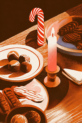 JPG 크리스마스 겨울 일러스트 촛불 가족 탁자 디저트 따뜻함 사탕 친구 소풍 초콜릿 축제 모임 분위기 맛 즐거움 연말 필요 국내일러스트 AI일러스트 AI콘텐츠 계절 기념일 감정 음식 가구 컨셉 초 관계 야외활동 파일형식