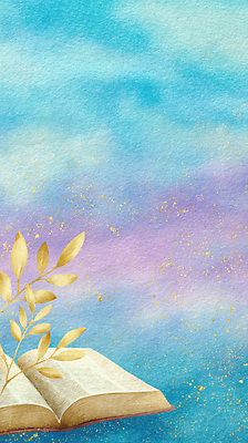 JPG 예술 백그라운드 잎 일러스트 자연 하늘 풍경 책 독서 평화 보라색 감상 스케치 그림 질감 조화 색채 국내일러스트 AI일러스트 AI콘텐츠 식물 컬러 컨셉 미술 생태계 파일형식