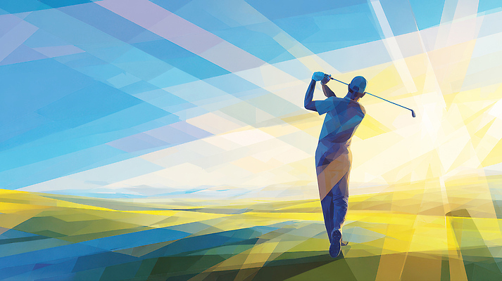 JPG 나무 스포츠 골프 일러스트 모션 자연 아침 운동선수 풍경 경기 야외 여름 운동 햇빛 스윙 집중 언덕 즐거움 클럽 지오메트릭 국내일러스트 AI일러스트 AI콘텐츠 주간 식물 계절 감정 포즈 컨셉 건강 태양 구기 생태계 파일형식