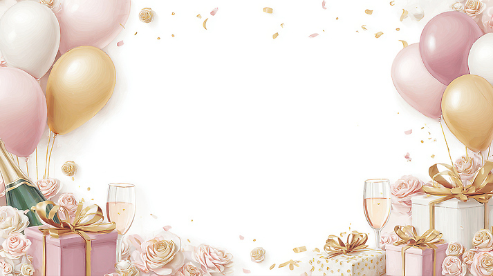 JPG 기념일 꽃 행복 컬러 일러스트 설계 프레임 선물 이벤트 장식 장미 파티 축제 기쁨 모임 축하 생일파티 화려 샴페인 준비 풍선 연회 국내일러스트 AI일러스트 AI콘텐츠 식물 감정 컨셉 주류 생일 잔치 파일형식