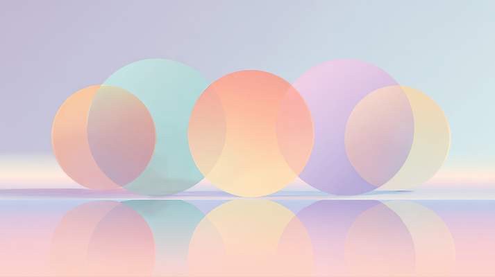 JPG 모양 디자인 예술 컬러 백그라운드 패턴 일러스트 추상 빛 원형 분위기 배열 장면 부드러움 드로잉 조화 뷰티풀 파스텔톤 지오메트릭 환상 국내일러스트 AI일러스트 AI콘텐츠 도형 컨셉 무늬 미술 감각 파일형식