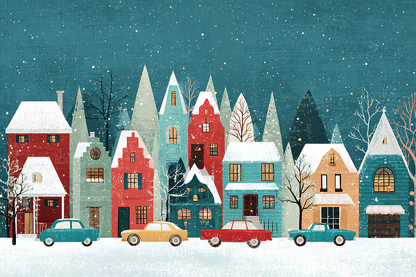 JPG 나무 디자인 길 컬러 겨울 일러스트 자동차 자연 조명 산 주택 풍경 장식 평화 마을 눈송이 그림 국내일러스트 AI일러스트 AI콘텐츠 식물 계절 육상교통 컨셉 눈_날씨 건물 생태계 파일형식