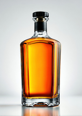 JPG 편집이미지 디자인 음료 탁자 유리병 조명 주류 반사 사각형 금색 액체 고급 우아함 향기 위스키 풍요 편집실사 AI포토 AI콘텐츠 도형 컬러 가구 컨셉 병_용기 CG 냄새 파일형식