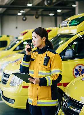 JPG 편집이미지 통신 의학 자동차 안전 간호사 긴급 구급차 반응 의료성형뷰티 구호활동 편집실사 AI인물포토 AI콘텐츠 육상교통 의료진 CG 파일형식 AI포토