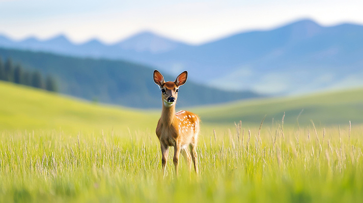 JPG 식물 동물 편집이미지 자연 바람 사슴 산 초원 평화 황무지 숲 생태계 편집실사 AI컴퓨터그래픽 AI콘텐츠 자연요소 컨셉 포유류 날씨 CG 파일형식