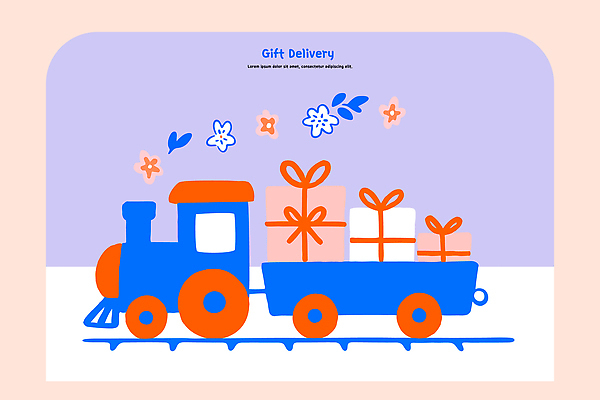 디자인 꽃 어린이 컬러 백그라운드 일러스트 모션 선물 사랑 장식 상자 축제 기쁨 기차 운반 배송 즐거움 지역 반복 아기자기 국내일러스트 AI파일 식물 감정 육상교통 컨셉 대중교통 사람 파일형식 벡터