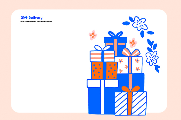 디자인 기념일 꽃 리본 컬러 백그라운드 크리스마스 겨울 일러스트 포장 사탕 선물 이벤트 여름 기쁨 축하 생일 화사함 선물배달 국내일러스트 AI파일 식물 계절 감정 컨셉 디저트 배송 파일형식 벡터