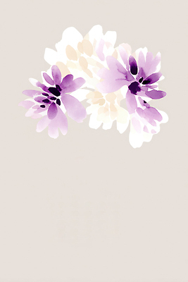 식물 꽃 컬러 컨셉 생태계 파일형식 수채화 예술 장식 디자인 보라색 흰색 자연 뷰티풀 화사함 우아함 백그라운드 그림 꽃다발 오브젝트 조화 창의성 감성 JPG 국내일러스트 일러스트