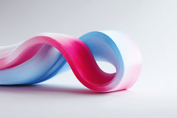 JPG 편집이미지 디자인 리본 예술 분홍색 컬러 장식 파란색 흐름 오브젝트 질감 부드러움 조화 창의성 스타일 이미지편집 컨셉 감각 파일형식