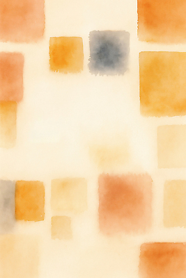 JPG 디자인 컬러 백그라운드 패턴 일러스트 수채화 따뜻함 평화 사각형 감각 모던 그림 질감 부드러움 화사함 미니멀 국내일러스트 AI일러스트 AI콘텐츠 도형 컨셉 무늬 파일형식