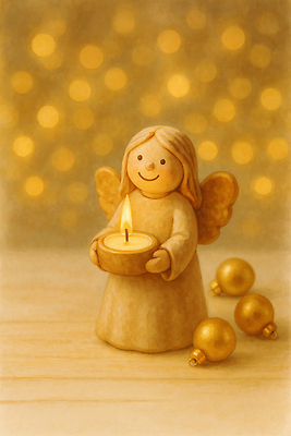 JPG 나무 행복 감정 컬러 크리스마스 겨울 일러스트 촛불 가족 집안 천사 따뜻함 사랑 장식 인테리어 축제 휴일 분위기 오브젝트 국내일러스트 AI일러스트 AI콘텐츠 식물 디자인 계절 기념일 컨셉 초 관계 실내 파일형식