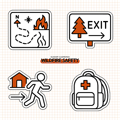 나무 아이콘 여행 불 출입구 안내 안전 픽토그램 점프 나침반 심볼 산불 경로 대피 응급치료 준비물 2D아이콘 AI파일 자연요소 식물 모션 치료 화재 파일형식 벡터