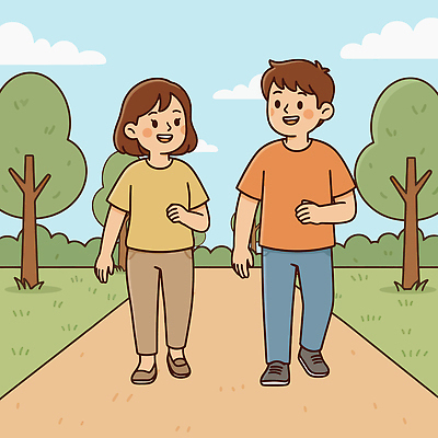 커플 공원 여유 일러스트 모션 자연 건강 웃음 일상 여름 운동 평화 걷기 우정 산책 즐거움 습관 소통 오후 국내일러스트 AI파일 계절 공공시설 감정 컨셉 관계 휴식 표정 라이프 친구 생태계 파일형식 벡터