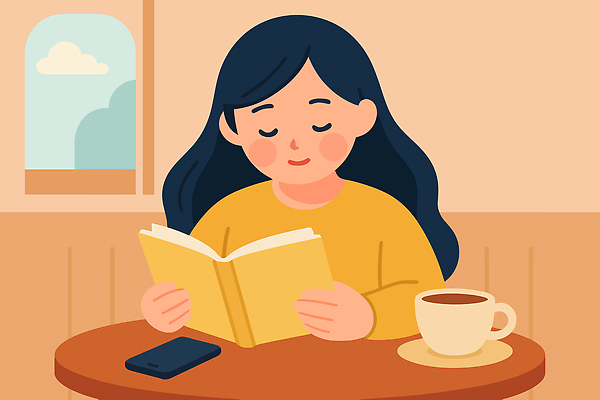 여자 여유 커피 일러스트 창문 아침 휴식 주택 취미 일상 책 독서 햇빛 평화 디지털 공간 카페 즐거움 클럽 심플 오후 디톡스 차분 국내일러스트 AI파일 주간 감정 음료 컨셉 건강 사람 건물 라이프 태양 상점 파일형식 벡터
