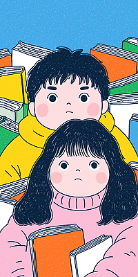 JPG 교육 어린이 일러스트 책장 실내 남매 이야기 책 친구 학습 독서 평화 시간 기다림 그림 상상력 창의성 국내일러스트 AI일러스트 AI콘텐츠 가구 컨셉 가족 관계 모션 사람 내부 파일형식