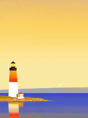 JPG 바다 컬러 섬 일러스트 자연 하늘 조명 등대 풍경 해변 평화 노을 일몰 작업 저녁 편안함 그림 쉬는시간 수평선 국내일러스트 AI일러스트 AI콘텐츠 자연요소 컨셉 휴식 감각 야간 생태계 파일형식