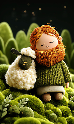 JPG 편집이미지 행복 인형 자연 털 초원 초록색 친구 귀여움 도전 양 예수 수면 목동 편안함 솜사탕 이미지편집 AI컴퓨터그래픽 AI콘텐츠 감정 컬러 컨셉 포유류 관계 디저트 서울 물 신_종교 감각 생태계 파일형식