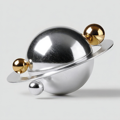 JPG 모양 편집이미지 디자인 예술 실내 장식 모형 우주 금속 행성 금색 은색 공예 조화 창의성 편집3D AI컴퓨터그래픽 AI콘텐츠 컬러 재질 취미 내부 3D 파일형식