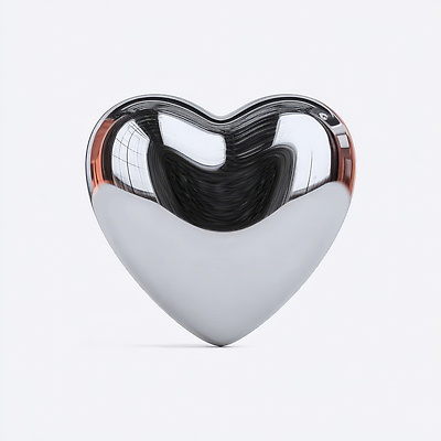 JPG 모양 편집이미지 디자인 예술 상징 조각 재료 탁자 사랑 장식 반짝임 금속 하트 모던 편집3D AI컴퓨터그래픽 AI콘텐츠 감정 가구 모션 재질 3D 파일형식