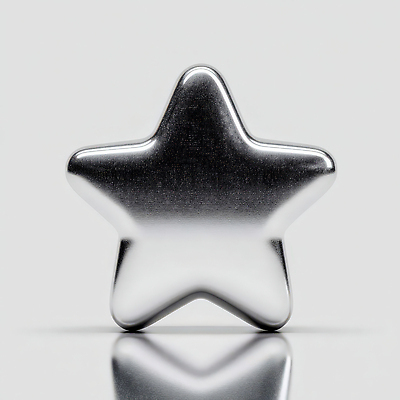 JPG 편집이미지 디자인 별 예술 장신구 표면 형상 장식 반사 금속 깨끗함 실버 오브젝트 모던 뷰티풀 편집3D AI컴퓨터그래픽 AI콘텐츠 자연요소 노년 컨셉 재질 3D 파일형식