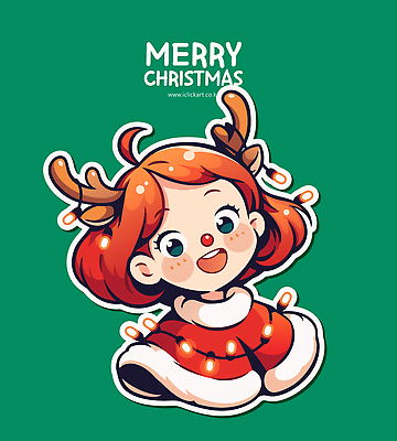 계절 행복 문화 컬러 크리스마스 겨울 일러스트 조명 웃음 소녀 장식 산타클로스 축제 기쁨 표현 만화 그림 코스프레 국내일러스트 AI파일 여자 기념일 감정 어린이 표정 파일형식 벡터