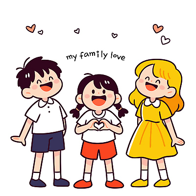 행복 감정 어린이 일러스트 가족 관계 놀이 사랑 웃음 소녀 소년 친구 기쁨 자유 마음 표현 소중 순간 국내일러스트 AI파일 여자 남자 컨셉 표정 사람 파일형식 벡터