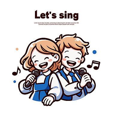 행복 감정 어린이 음악 일러스트 노래 모션 사랑 웃음 친구 공연 표현 마이크 즐거움 감동 소통 순간 창의력 유대감 국내일러스트 AI파일 음향기기 컨셉 관계 문화예술 표정 사람 이벤트 파일형식 벡터