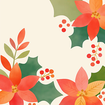 JPG 식물 디자인 계절 예술 컬러 백그라운드 크리스마스 패턴 일러스트 자연 나뭇잎 따뜻함 장식 편안함 심플 화사함 겨울꽃 조화 포인세티아 일러캐릭터 AI일러스트 AI콘텐츠 캐릭터 기념일 꽃 컨셉 잎 겨울 무늬 감각 생태계 파일형식