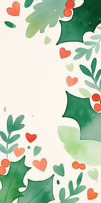 JPG 디자인 감정 예술 백그라운드 잎 패턴 일러스트 자연 수채화 따뜻함 사랑 초록색 하트 조화 포인세티아 뷰티풀 색채 일러캐릭터 AI일러스트 AI콘텐츠 모양 식물 캐릭터 꽃 컬러 무늬 생태계 파일형식