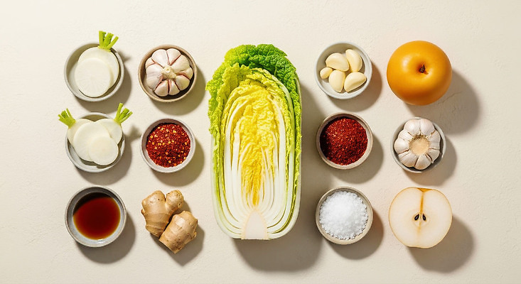 JPG 편집이미지 음식 재료 고추 양파 김치 한국 마늘 요리 무 배추 간장 소금 생강 고춧가루 편집실사 아시아 한식 채소 뿌리채소 양념 가루 CG 파일형식