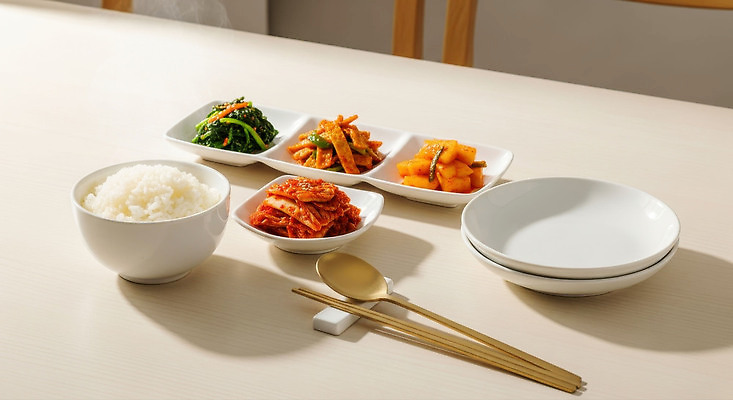 JPG 편집이미지 한식 채소 식탁 탁자 밥 반찬 김치 요리 식사 전통음식 나물 건강식 식사준비 편집실사 전통 음식 가구 CG 준비 파일형식