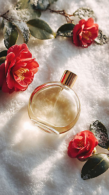 JPG 식물 편집이미지 화초 컬러 백그라운드 겨울 자연 장식 장미 고요 고급 향수 향기 감성 뷰티풀 편집실사 AI컴퓨터그래픽 AI콘텐츠 계절 꽃 컨셉 화장품 CG 생태계 냄새 파일형식