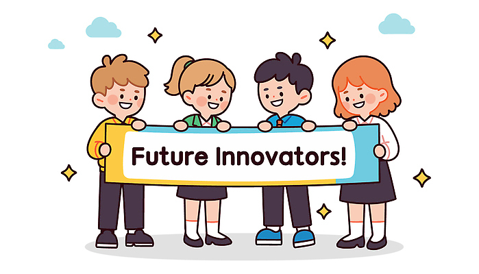 배너 교육 어린이 일러스트 놀이 미래 협력 웃음 이벤트 친구 학습 꿈 표어 그룹 목표 소통 긍정적 연대 창의성 국내일러스트 AI파일 감정 컨셉 관계 표정 사람 파일형식 벡터