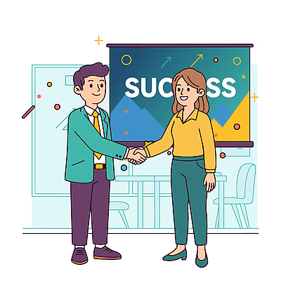 일러스트 비즈니스 관계 성공 회의 미래 협력 직장 여러명 사무실 믿음 직장인 발전 목표 연결 회의실 기회 소통 긍정적 파트너십 국내일러스트 AI파일 직업 감정 다수 컨셉 회사 사람 파일형식 벡터