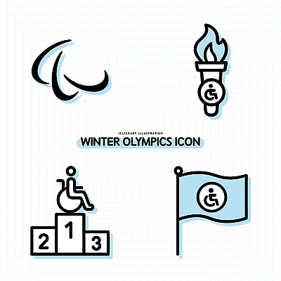 아이콘 디자인 스포츠 상징 불꽃 이벤트 계단 다양 우승 결과 장애인 메달 기념물 장애인올림픽 2D아이콘 AI파일 다수 올림픽 컨셉 불 최고 장애 상_상패 파일형식 벡터