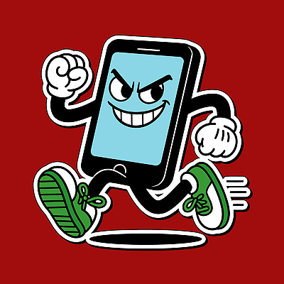 캐릭터 디자인 장갑 백그라운드 운동화 일러스트 웃음 빨간색 스마트폰 달리기 귀여움 표현 유머 즐거움 기능 보이스피싱 생동감 스타일 일러캐릭터 AI파일 잡화 감정 컬러 신발 컨셉 모션 표정 핸드폰 스마트기기 피싱 파일형식 벡터