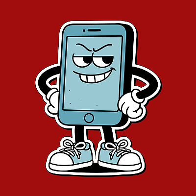 캐릭터 손 디자인 백그라운드 신발 일러스트 모션 표정 미소 웃음 빨간색 친구 스마트폰 자신감 그림 보이스피싱 특징 일러캐릭터 AI파일 감정 컬러 관계 신체부위 핸드폰 스마트기기 피싱 파일형식 벡터