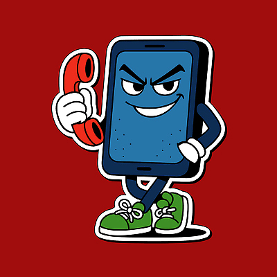 캐릭터 디자인 운동화 일러스트 청소년 기술 표정 대화 빨간색 스마트폰 귀여움 유머 콜라주 통화 소통 보이스피싱 스타일 일러캐릭터 AI파일 감정 컬러 신발 컨셉 모션 말하기 사람 핸드폰 스마트기기 피싱 파일형식 벡터